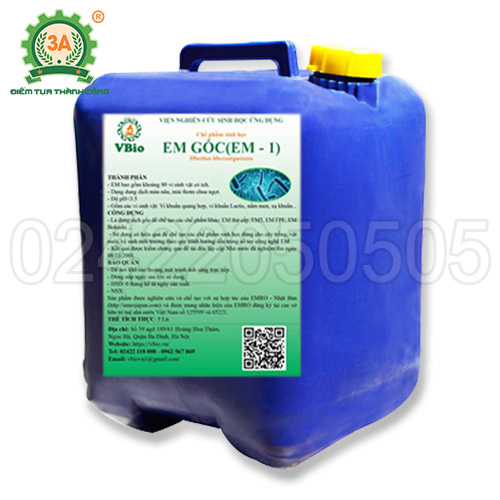 Chế phẩm EM1 dạng can nhựa 20 lít