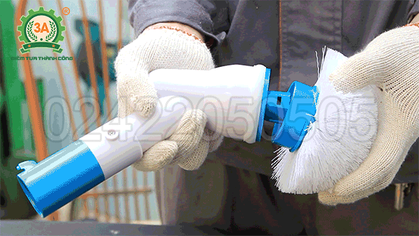 Chổi cọ rửa vệ sinh đa năng 3A có cách lắp đặt đơn giản