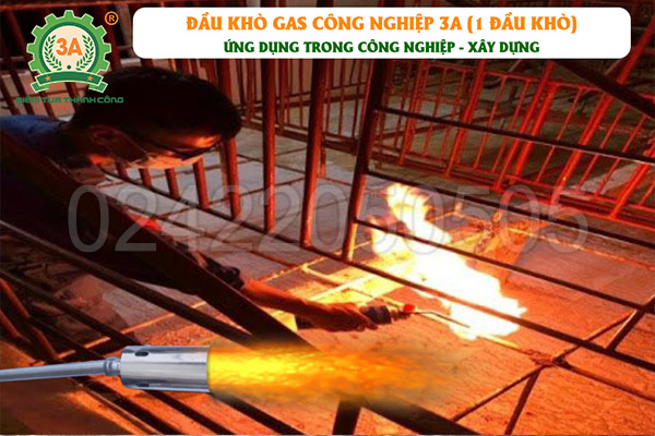 Đầu khò gas công nghiệp 3A 1 đầu khò (06)