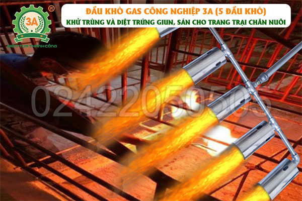 Đầu khò gas công nghiệp 3A 5 đầu khò (11)