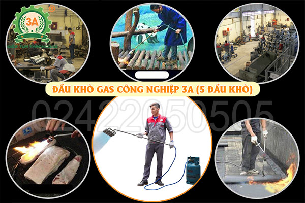 Đầu khò gas công nghiệp 3A 5 đầu khò (15)
