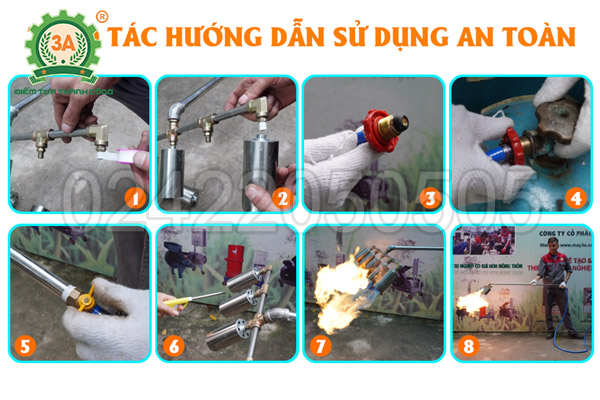 Đầu khò gas công nghiệp 3A 5 đầu khò (16)