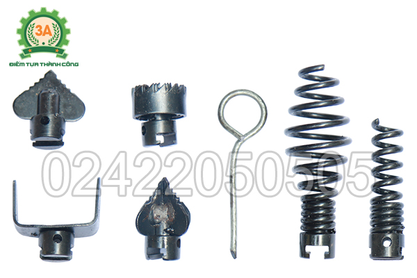 Đầu thông đi kèm Máy thông cống, thông tắc lò xo 3A500W