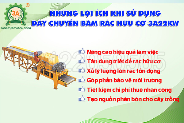 Dây chuyền băm rác hữu cơ 3A22Kw (13)