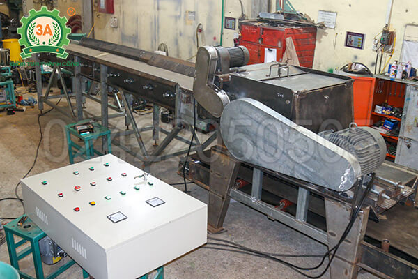 Dây chuyền băm rác ván lạng, vỏ cây 3A55Kw (03)