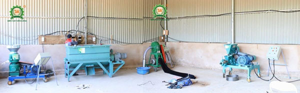 Bàn giao dây chuyền máy ép cám viên 3A tại Mường Toong (08)