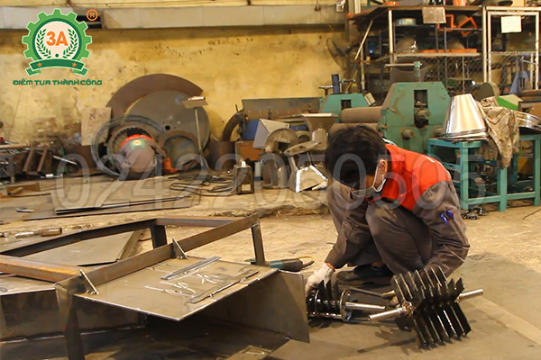 dây chuyền nghiền đất đóng bầu 3A