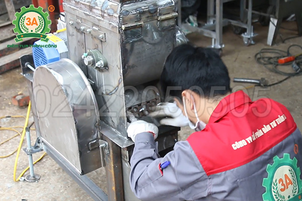 dây chuyền nghiền đất đóng bầu 3A