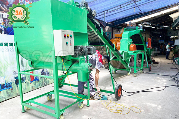 Dây chuyền nghiền đất đóng bầu 3A hoạt động như thế nào?