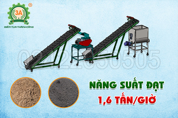 Dây chuyền nghiền đất đóng bầu của Hãng 3A