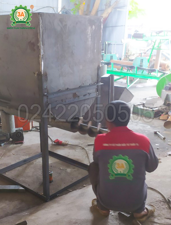 dây chuyền nghiền đất đóng bầu 3A