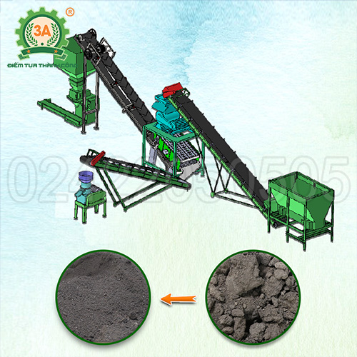 Dây chuyền sản xuất phân bón 3A 4 tấn/h