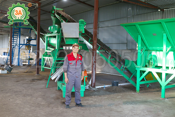 Chế tạo Dây chuyền sản xuất phân bón 3A 4 tấn/h