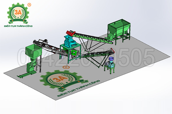 dây chuyền sản xuất phân bón 3A
