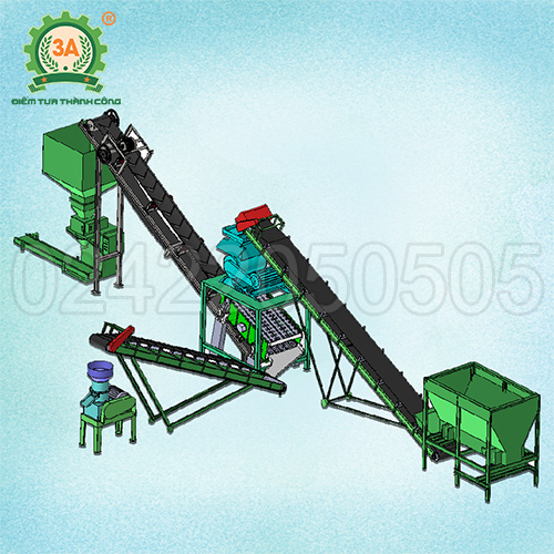 Dây chuyền sản xuất phân bón 3A 4 tấn/h