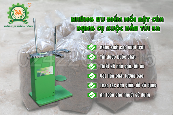 Những ưu điểm nổi bật của Dụng cụ buộc đầu túi 3A