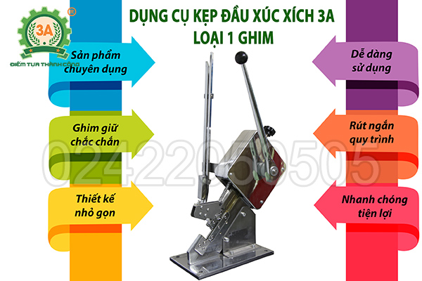 Dụng cụ kẹp đầu xúc xích 3A dập 1 ghim (14)