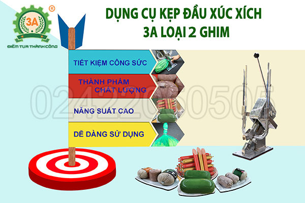 Dụng cụ kẹp đầu xúc xích 3A dập 2 ghim (07)
