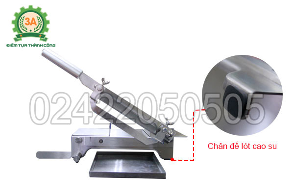 Đế lót cao su cố định dụng thái thịt đông lạnh 3A