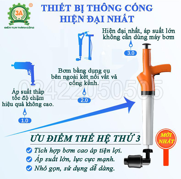 Dụng cụ thông bồn cầu 3A (03)