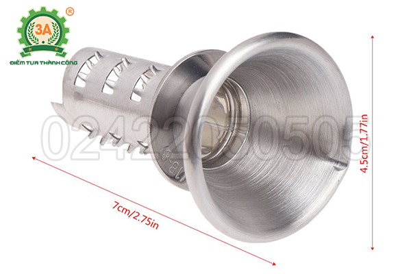Kích thước dụng cụ vắt chanh 3A