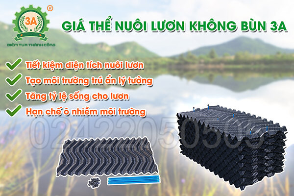 Giá thể nuôi lươn không bùn 3A