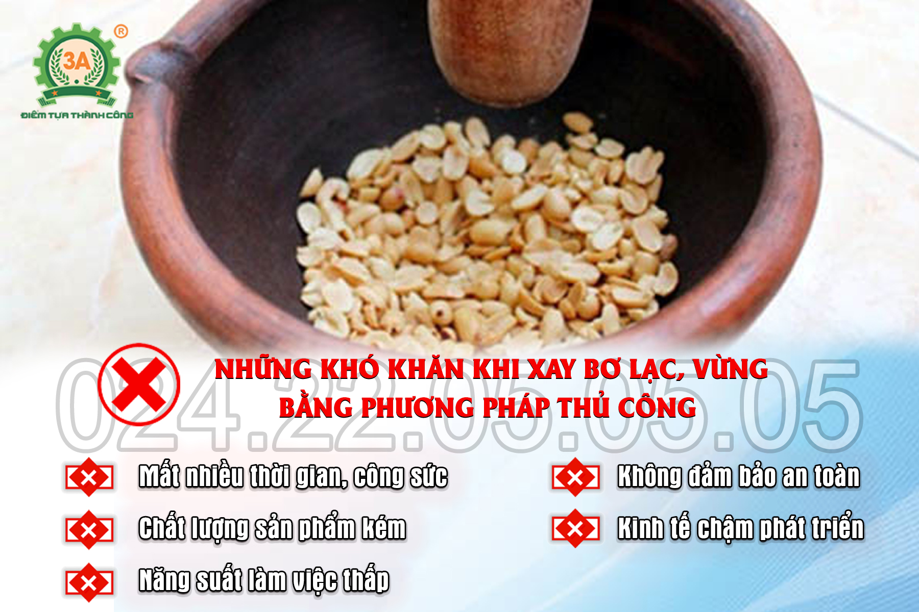 Khó khăn khi chế biến bơ lạc bằng phương pháp thủ công