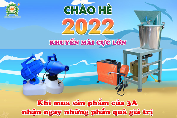 Khuyến mãi cực lớn siêu hấp dẫn chào hè 2022 tại Hãng 3A