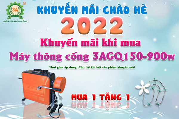 Khuyến mãi khi mua Máy thông cống 3AGQ150-900w