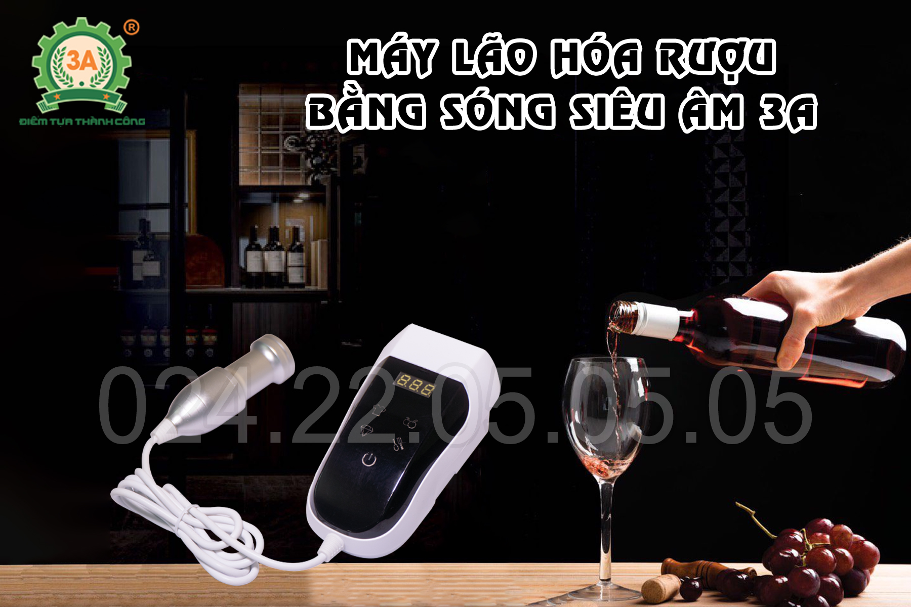 lão hóa rượu bằng sóng siêu âm