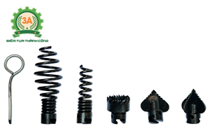 Đầu thông và mở lò xo phi 16 của máy thông cống GQ150 3A900W