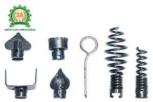 Đầu thông và mở lò xo đi kèm máy thông cống lò xo 3A500W