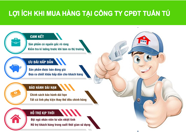 Lợi ích khi mua hàng tại Công ty CPĐT Tuấn Tú