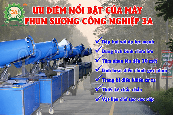 Lợi ích khi sử dụng máy phun sương dập bụi công nghiệp 3A (02)