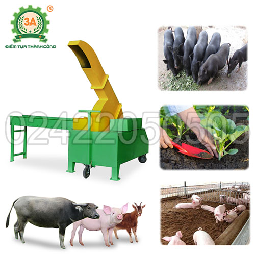 Máy băm cây sắn, cỏ voi 3A11kW