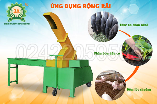Máy băm cây sắn, cỏ voi 3A11kW (05)