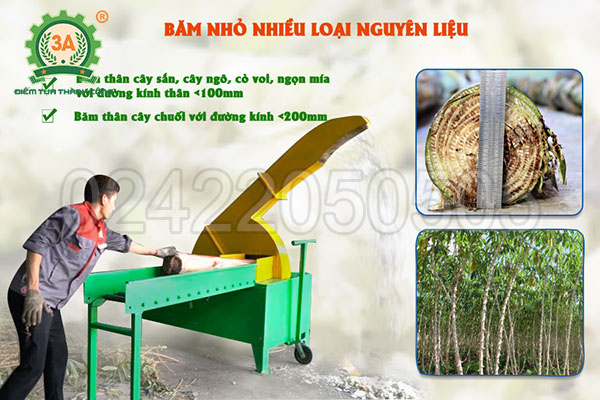 Máy băm cây sắn, cỏ voi 3A11kW (06)
