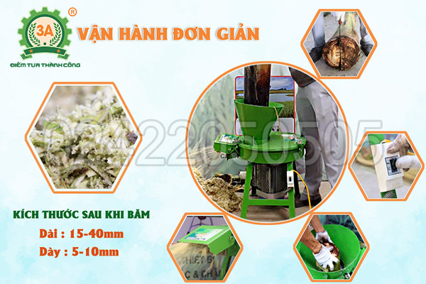 Máy băm chuối dang hạt 3A2,2Kw (08)