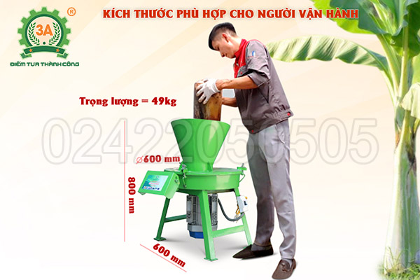 Máy băm chuối dang hạt 3A2,2Kw (10)