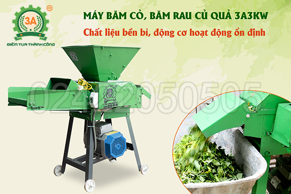 Máy băm cỏ, băm rau củ 3A3Kw