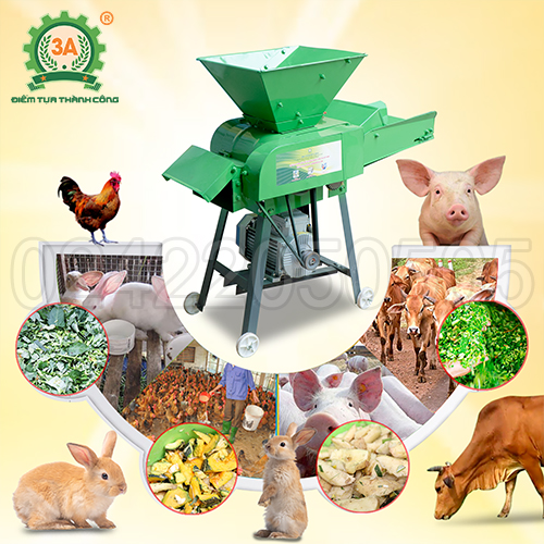 Máy băm cỏ, băm rau củ 3A3Kw