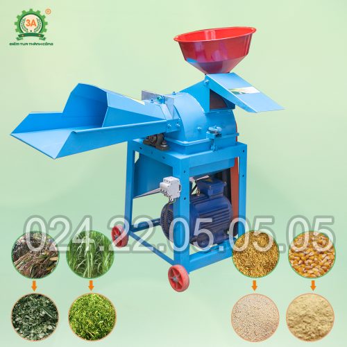 Máy băm cỏ, nghiền ngô đa năng 3A4kW
