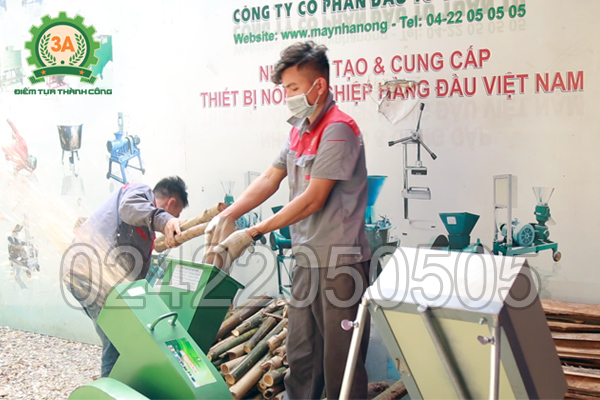 Máy băm gỗ 3A11Kw có năng suất cao