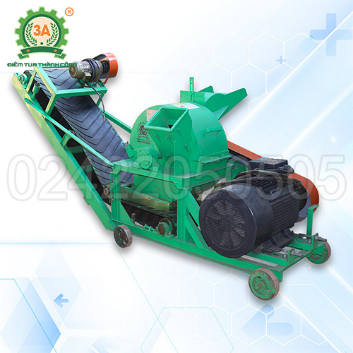 Máy băm gỗ băng tải 3A45Kw