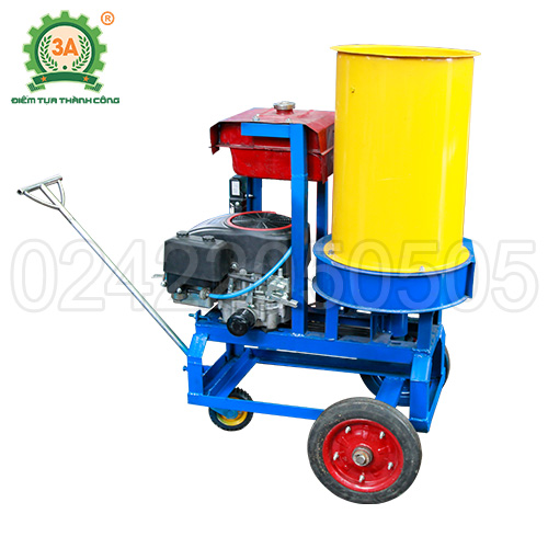 Máy băm nghiền xơ dừa, rơm, bã mía kiểu ống tròn 3A16Hp