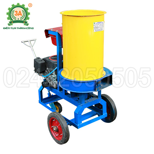 Máy băm nghiền xơ dừa, rơm, bã mía kiểu ống tròn 3A16Hp