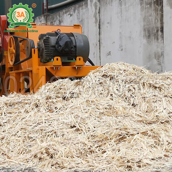 Máy băm rác ván bóc, vỏ cây 3A55Kw