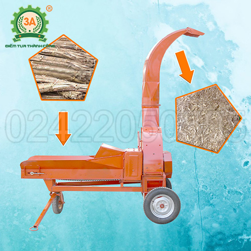 Máy băm rác ván bóc, vỏ cây 3A 9Z9A