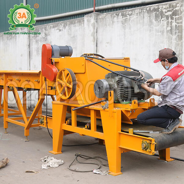 Máy băm rác ván bóc, vỏ cây 3A55Kw