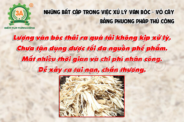 Máy băm rác ván bóc, vỏ cây 3A55Kw (06)